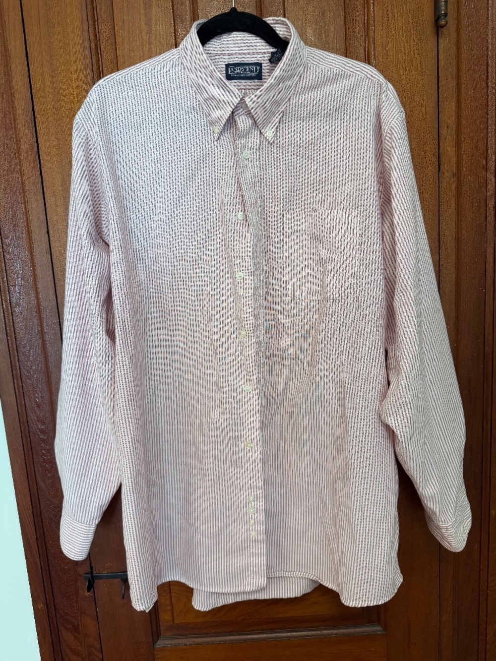 Vintage 90s Men's Lands End cotton Oxford button down